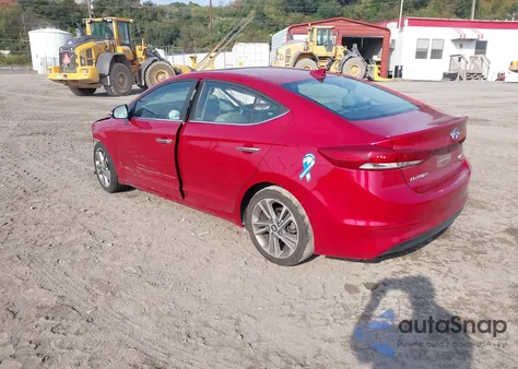 2017 Hyundai Elantra Limited z USA, uszkodzony, nr VIN 5NPD84LF7HH009407